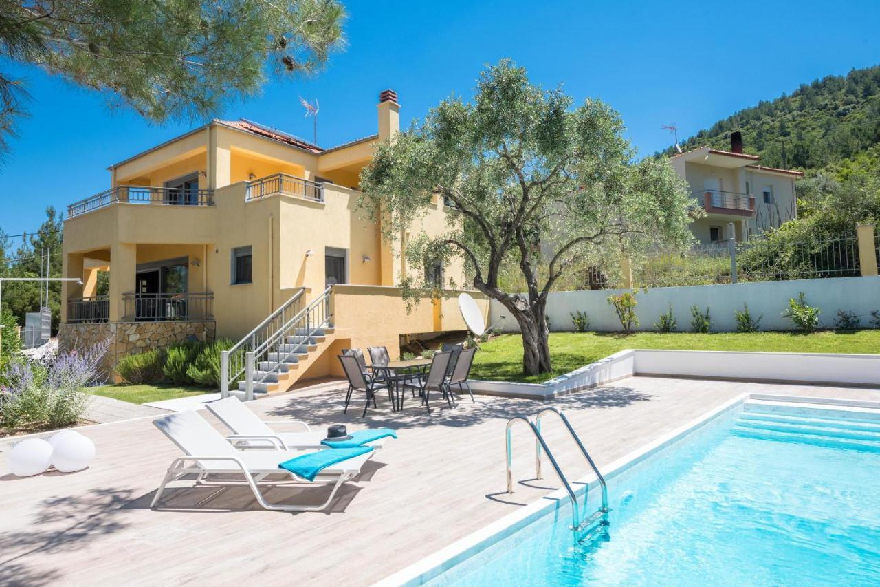 Louloudis Pool Villa Skala Rachoni  Zewnętrze zdjęcie