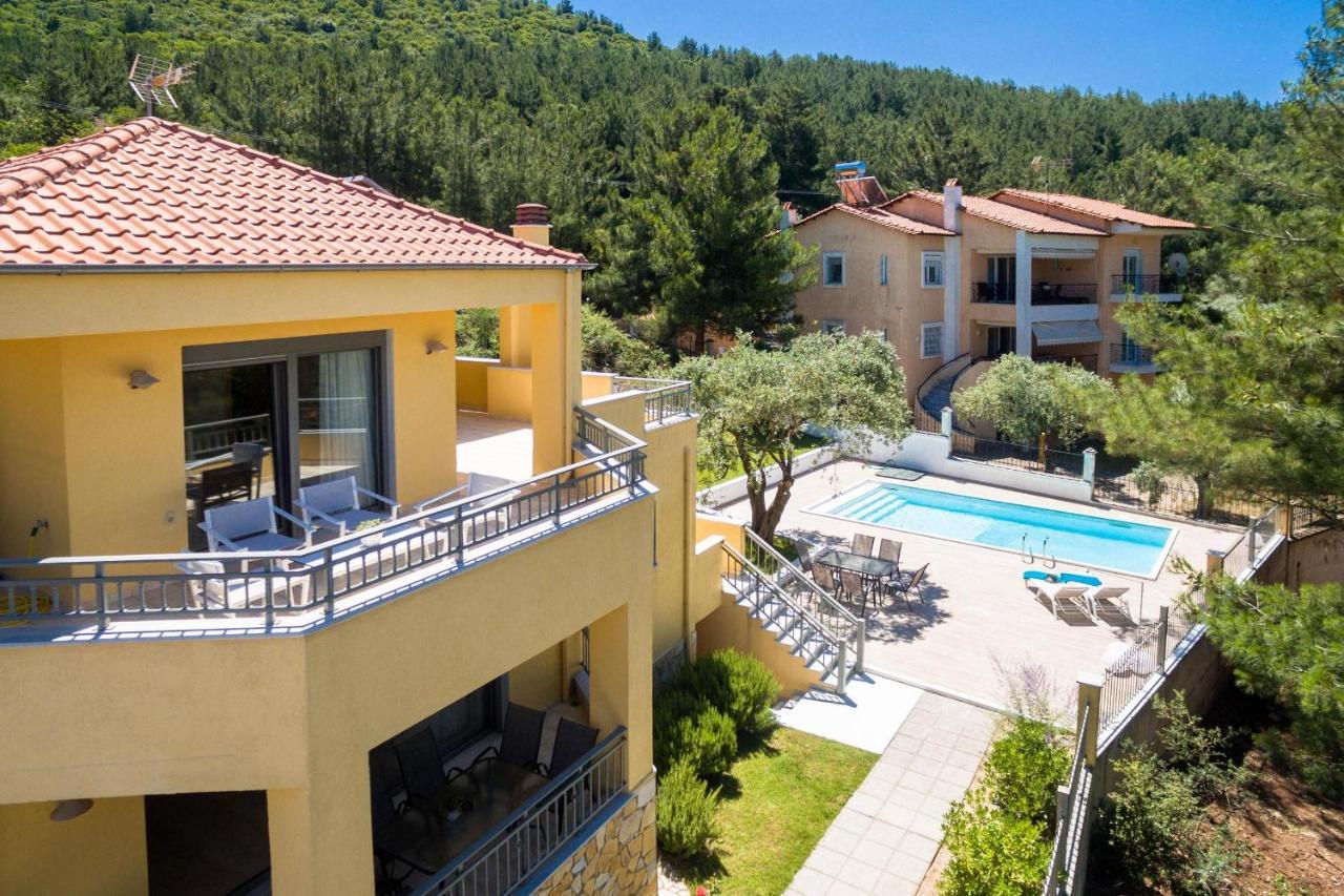 Louloudis Pool Villa Skala Rachoni  Zewnętrze zdjęcie