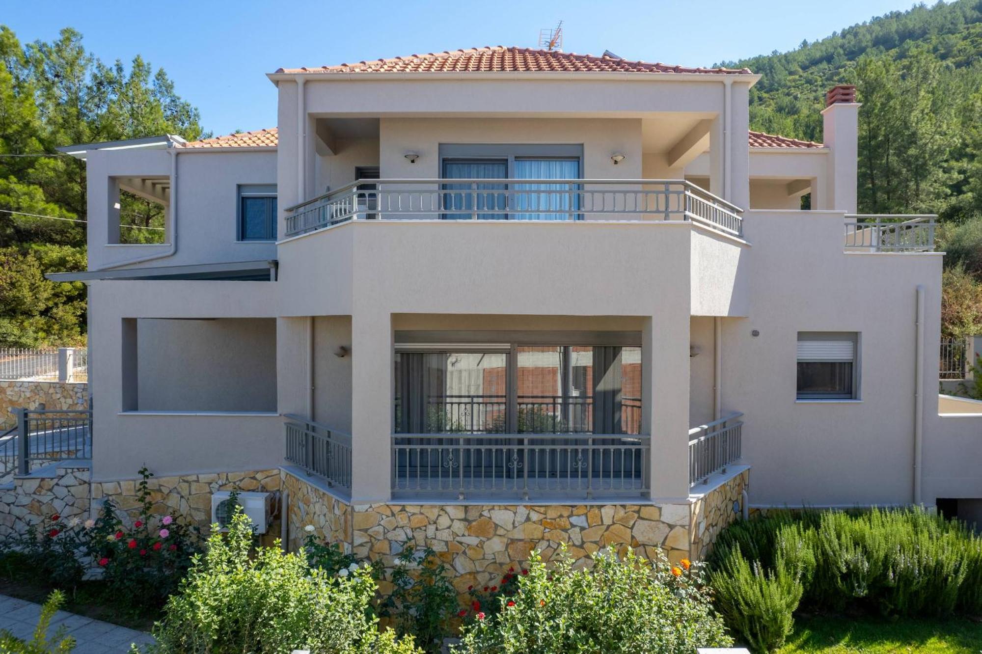 Louloudis Pool Villa Skala Rachoni  Zewnętrze zdjęcie