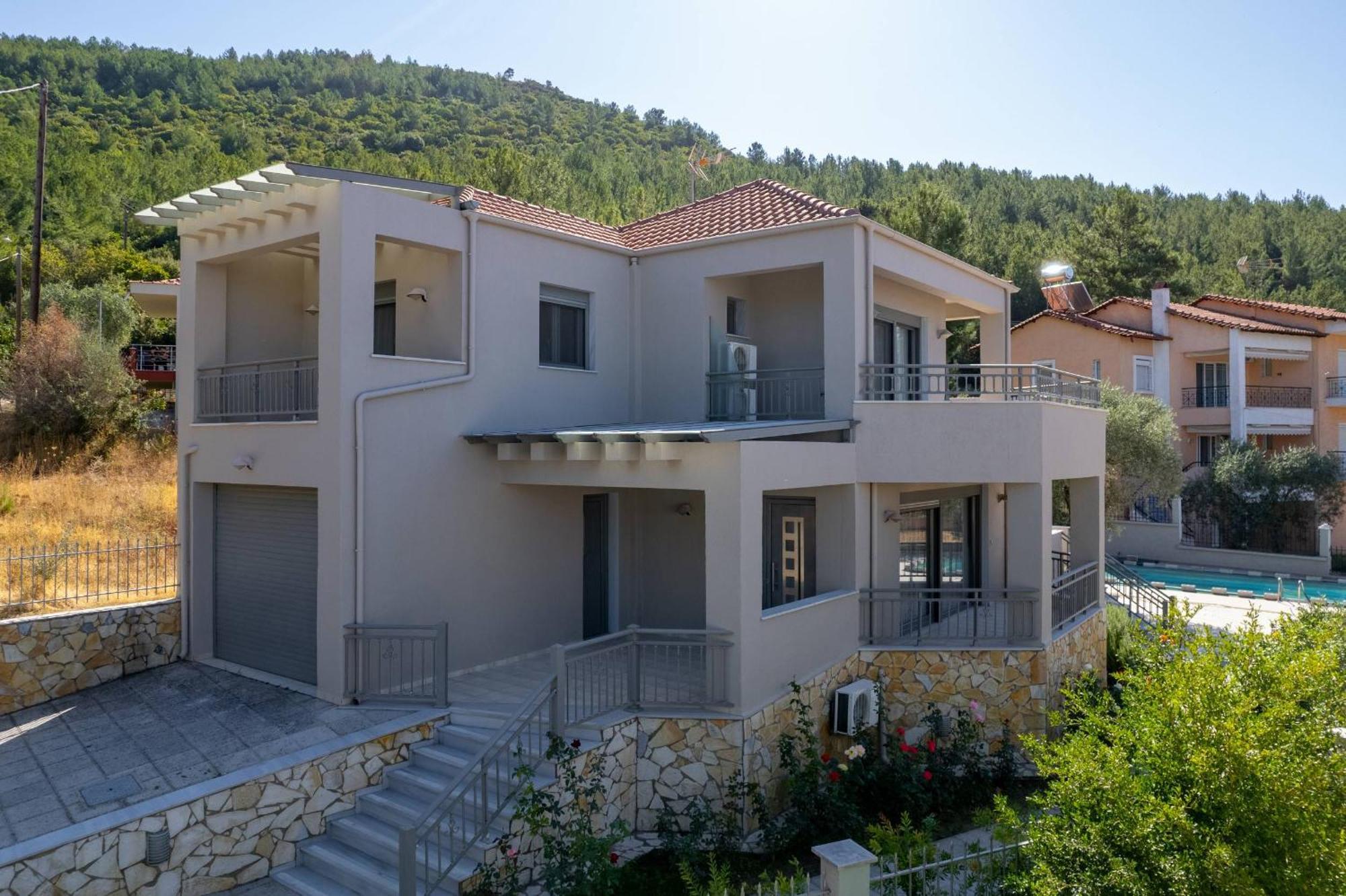 Louloudis Pool Villa Skala Rachoni  Zewnętrze zdjęcie